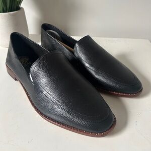 Vince Camuto Cretinian Black Leather Loafers - Sz 9.5